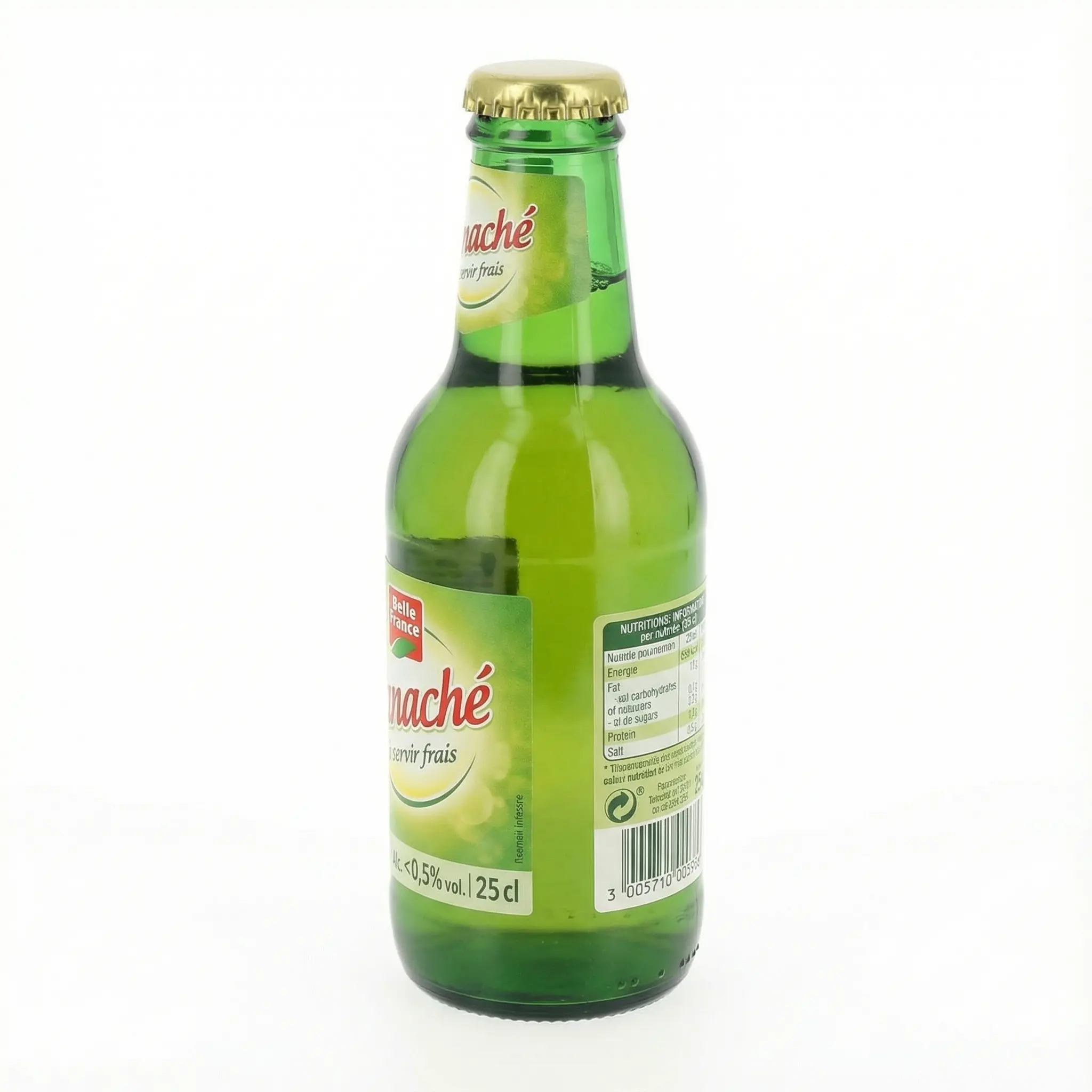 vue latérale panaché Belle France boisson légère citronnée